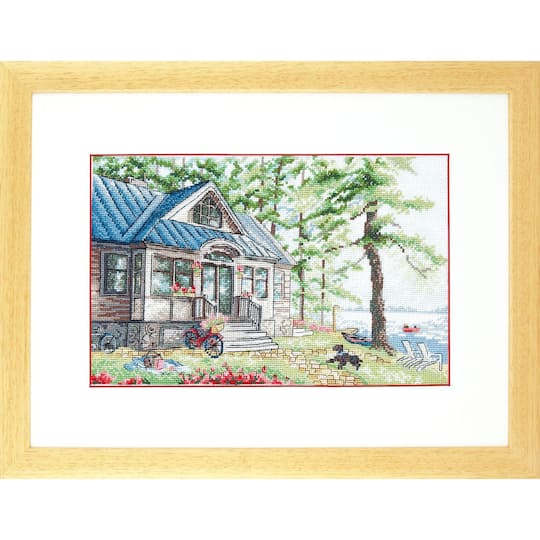 Charivna Mit Cross-stitch kit Rest at the lake